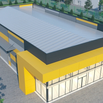 Hale depozitare pe structură metalică